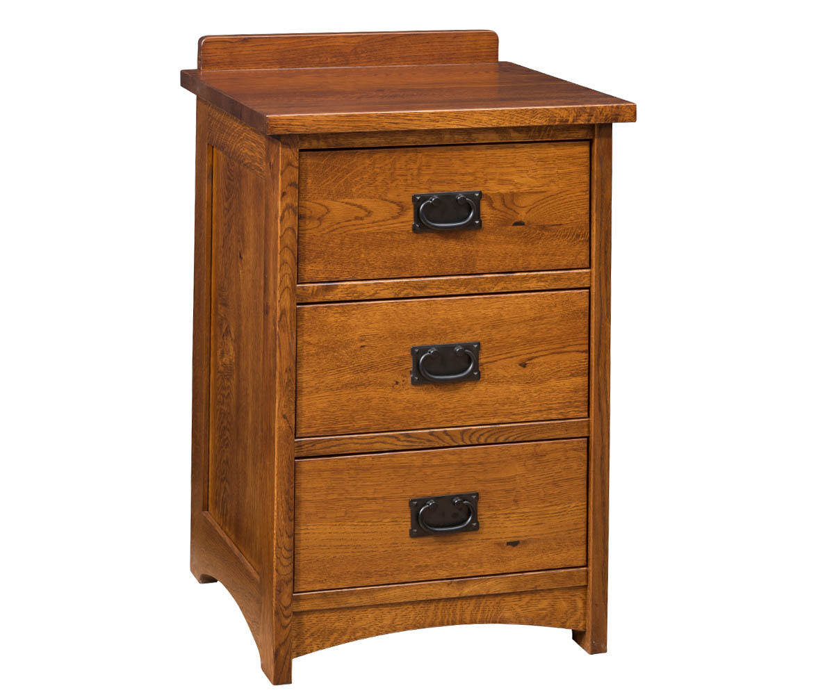Mission Retreat Three Drawer Nightstand Woody's Furniture
